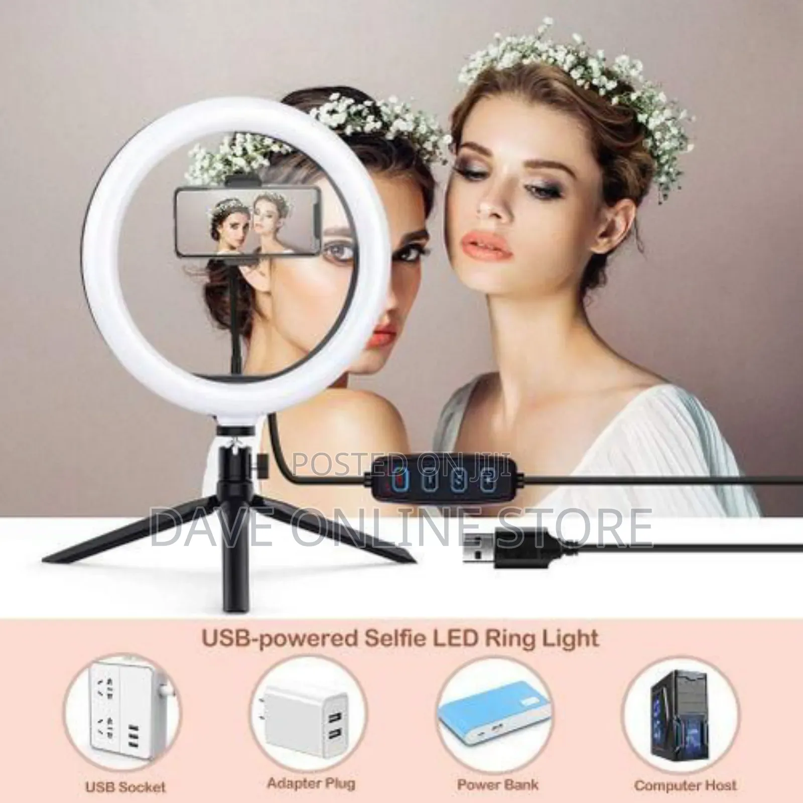 10 Inch Pro 26cm Ring LED Light With Tripod Stand