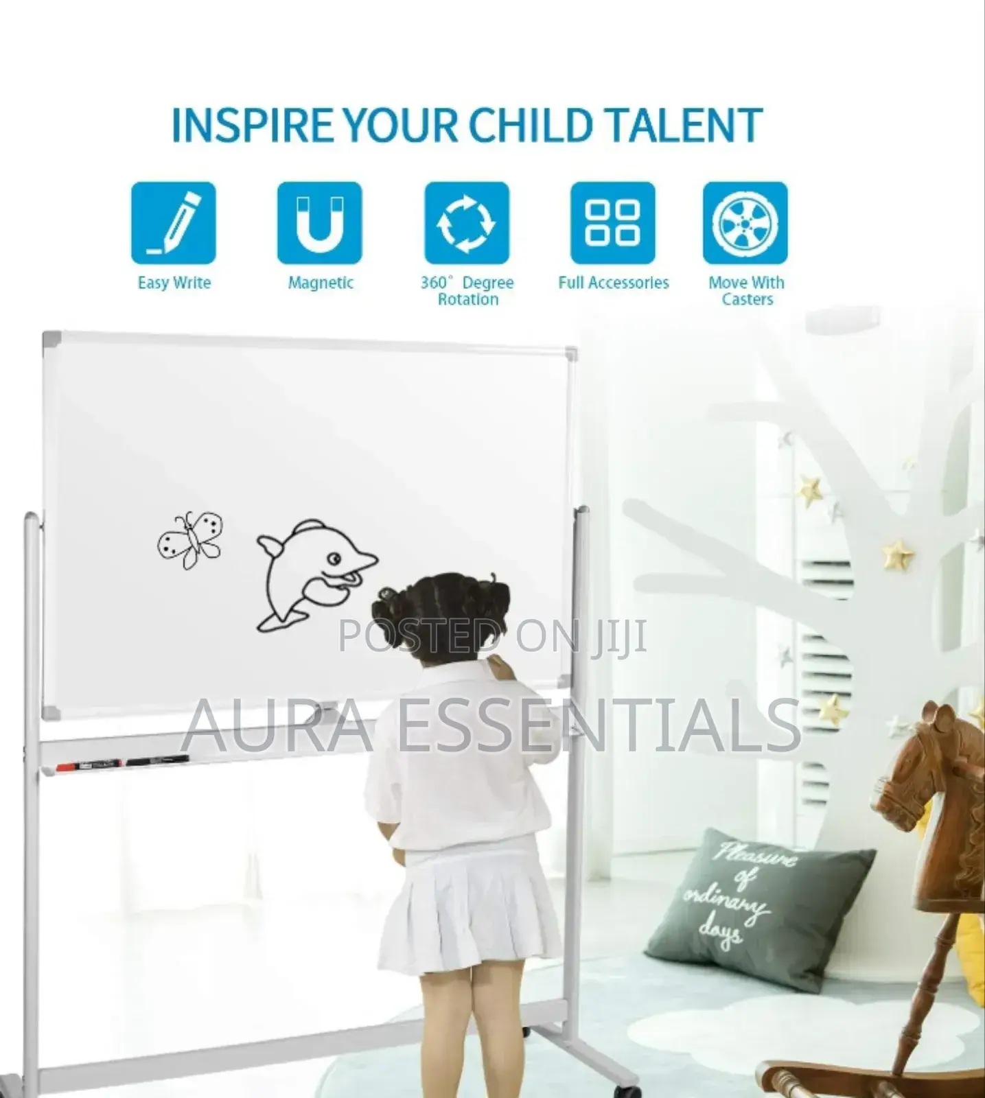 New Aluminum Frame Mobile Whiteboard