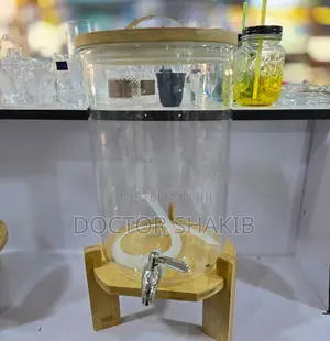 Glass Drinks Dispenser Jar-New