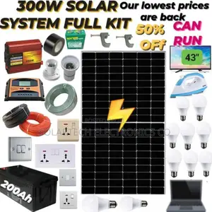 300W Solar System Full Kit Agz