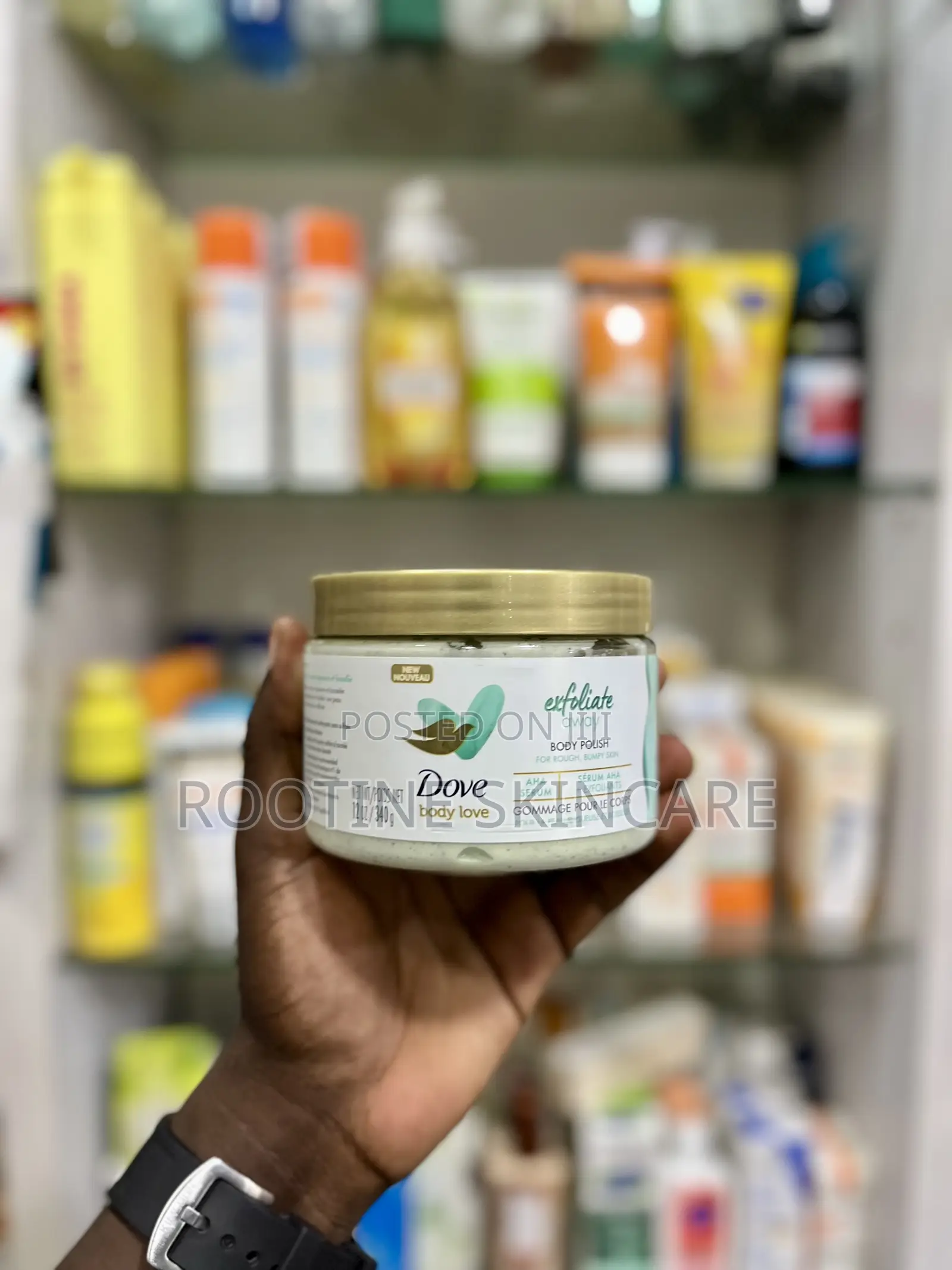 Dove Exfoliate Away Body Polish Rough Bumpy Skin