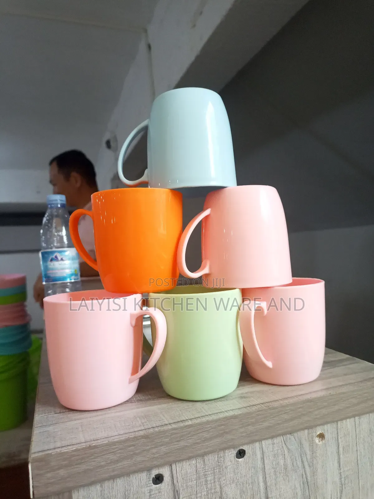 Kids BPA Free Unique Plastic Tea Sizeable Cups 6 Pieces
