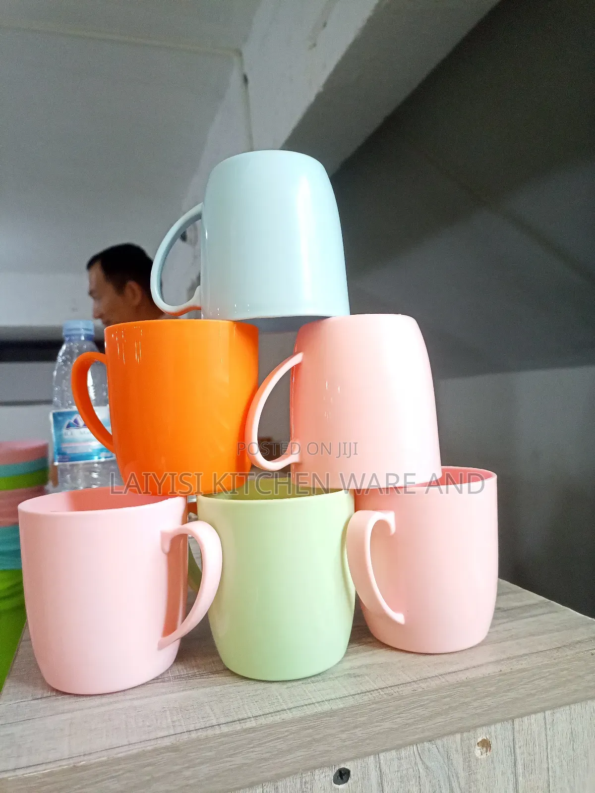 Kids BPA Free Unique Plastic Tea Sizeable Cups 6 Pieces