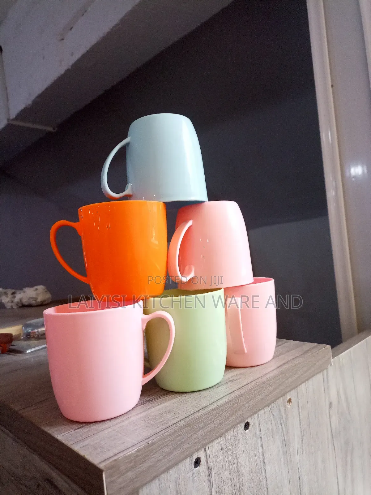 Kids BPA Free Unique Plastic Tea Sizeable Cups 6 Pieces