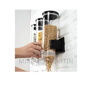 Wall Mounted Triple Cereal Dispenser.