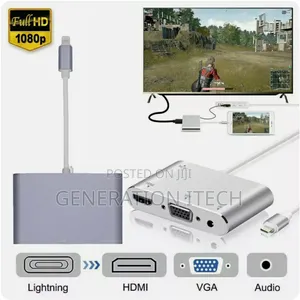 iPhone to Hdmi and Vga Adapter Plus Audio