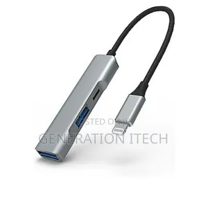 3 in 1 iPhone to Usb Otg Hub With 2 Usb 3.0 Ports