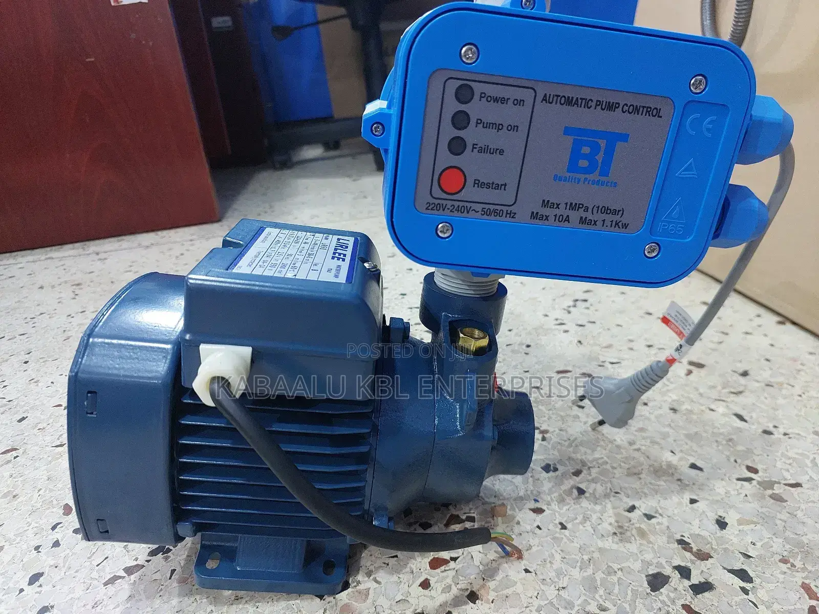 0.5HP Surface Booster Pump With Automatic Control Switch