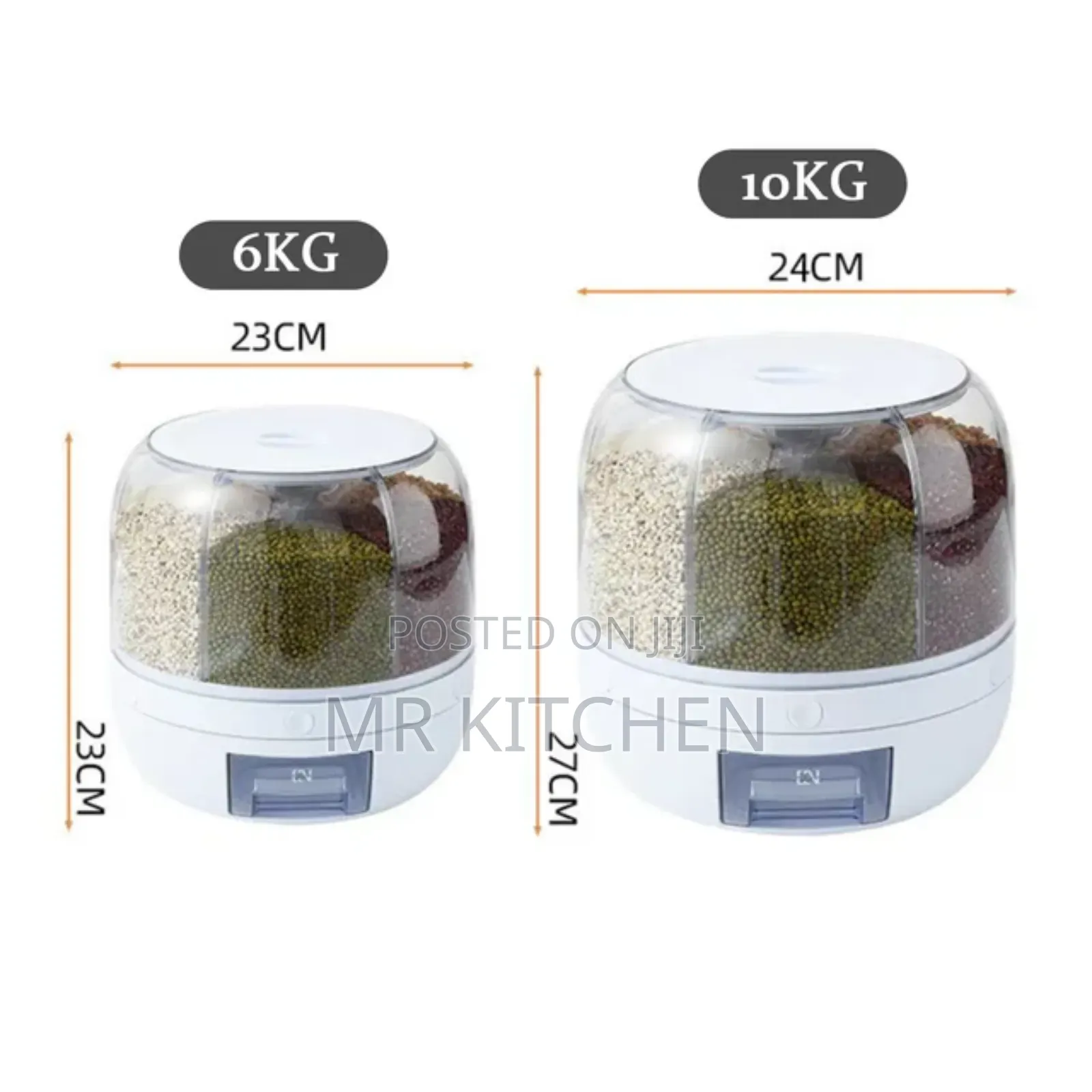 Round Rotational Cereal Dispenser