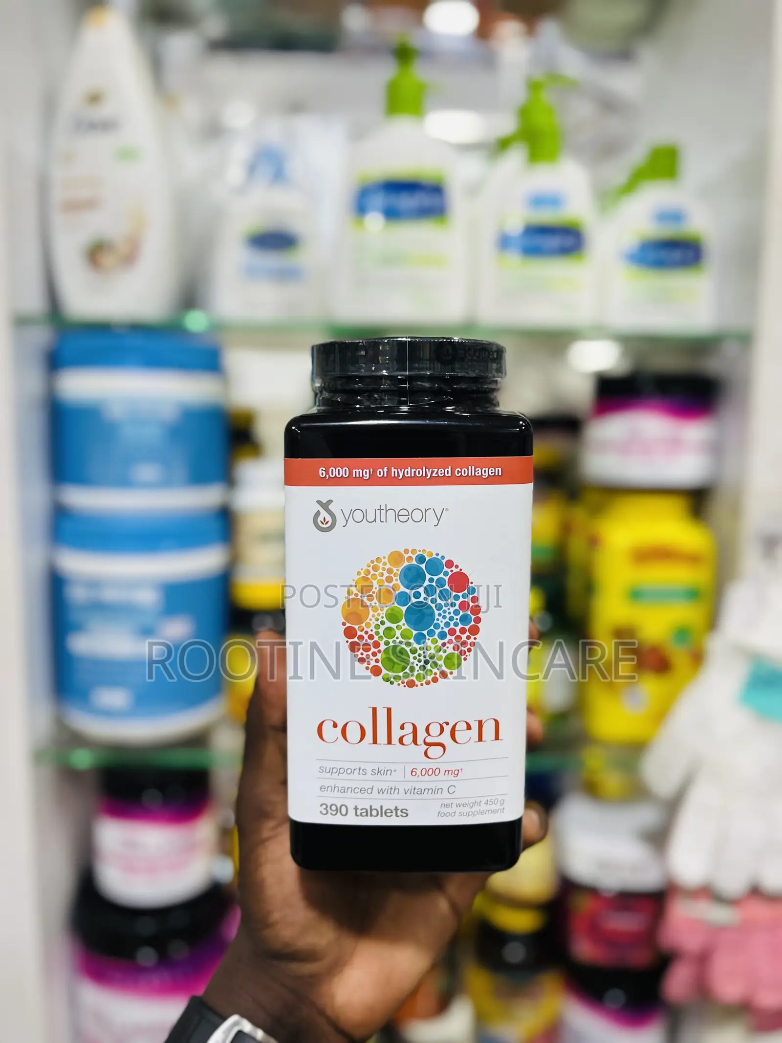 Youtheory Collagen 6000mg Collagen Tablets