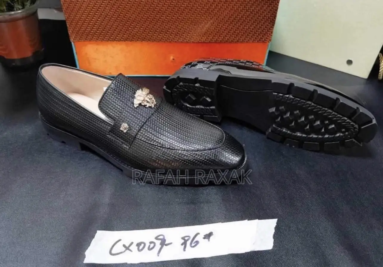 Original Versace Gentle Leather Loafers
