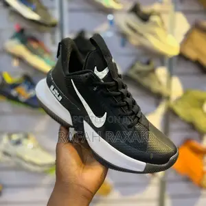 Black/White Nike Lebron Ambassador 13 Basketball Sneakers