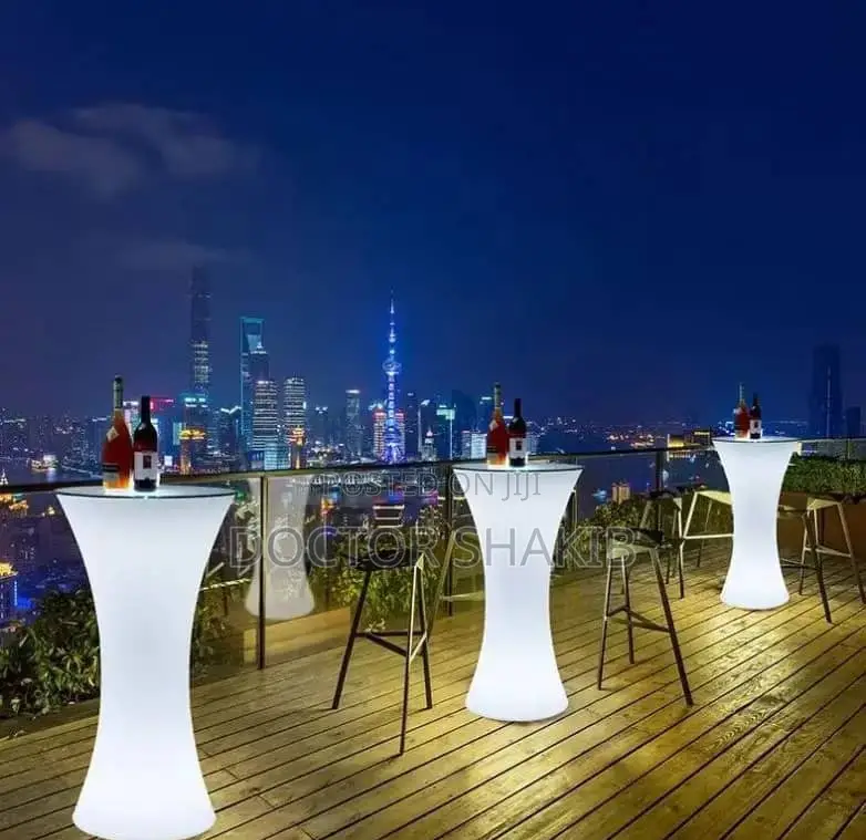 Modern White Plastic Night Club Chairs