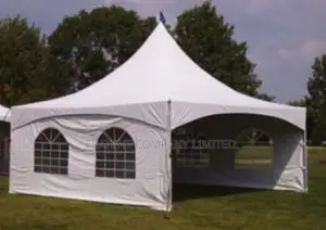 50 Seater Tent Covered With Three Flaps With Glass Wall