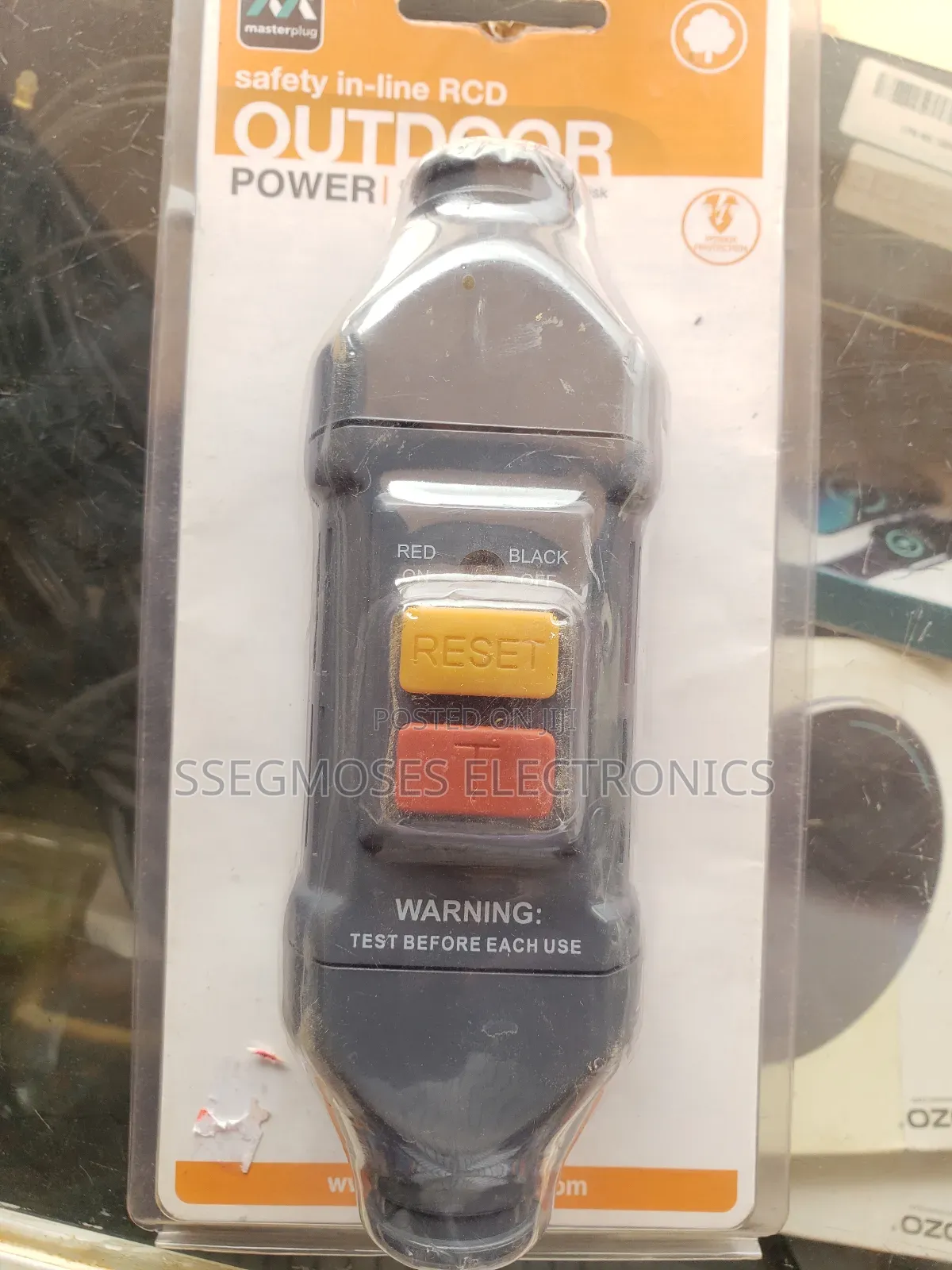 UK Masterplug in-Line RCD Connector Adapter