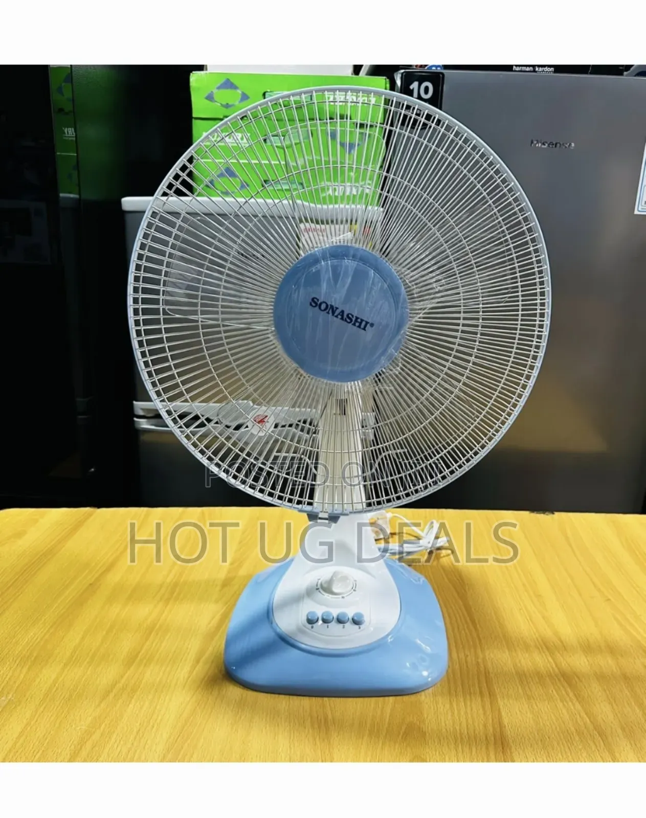 Sonashi Table Fan 16-Inch With High Velocity - Blue