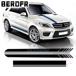 Mercedes Benz ML Class Styling Hood Cover Decal Side Stripes