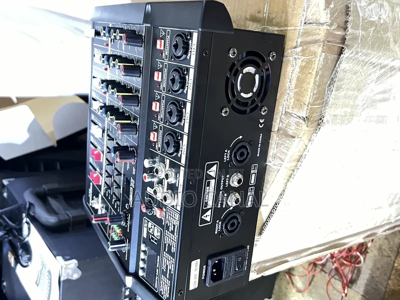 Black 4 Channel Amp Mixer