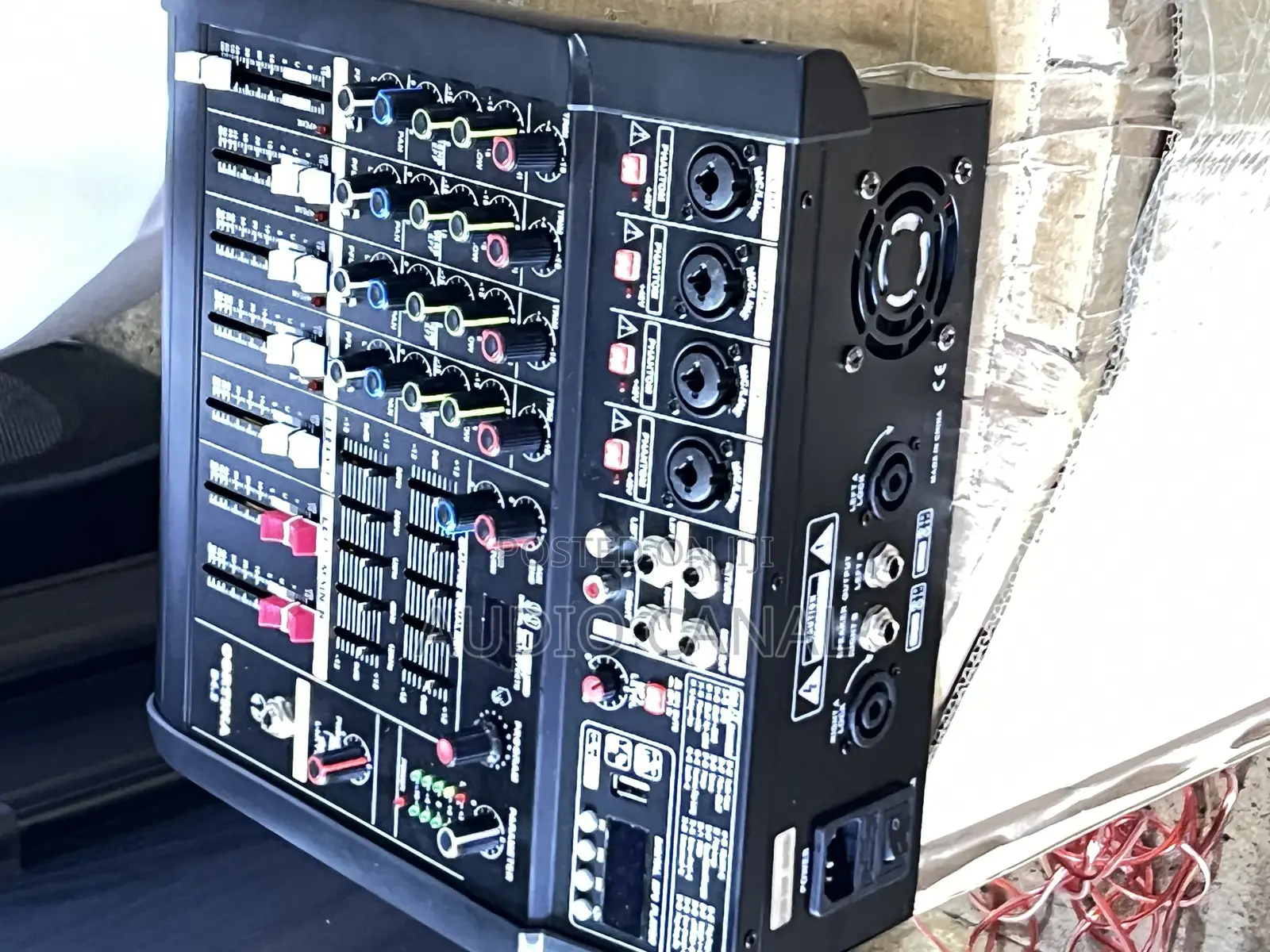 Black 4 Channel Amp Mixer