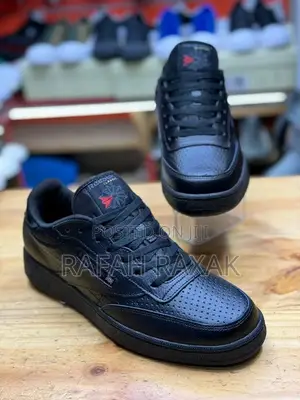 Original Black Men’S Reebok Classic Leather Sneakers
