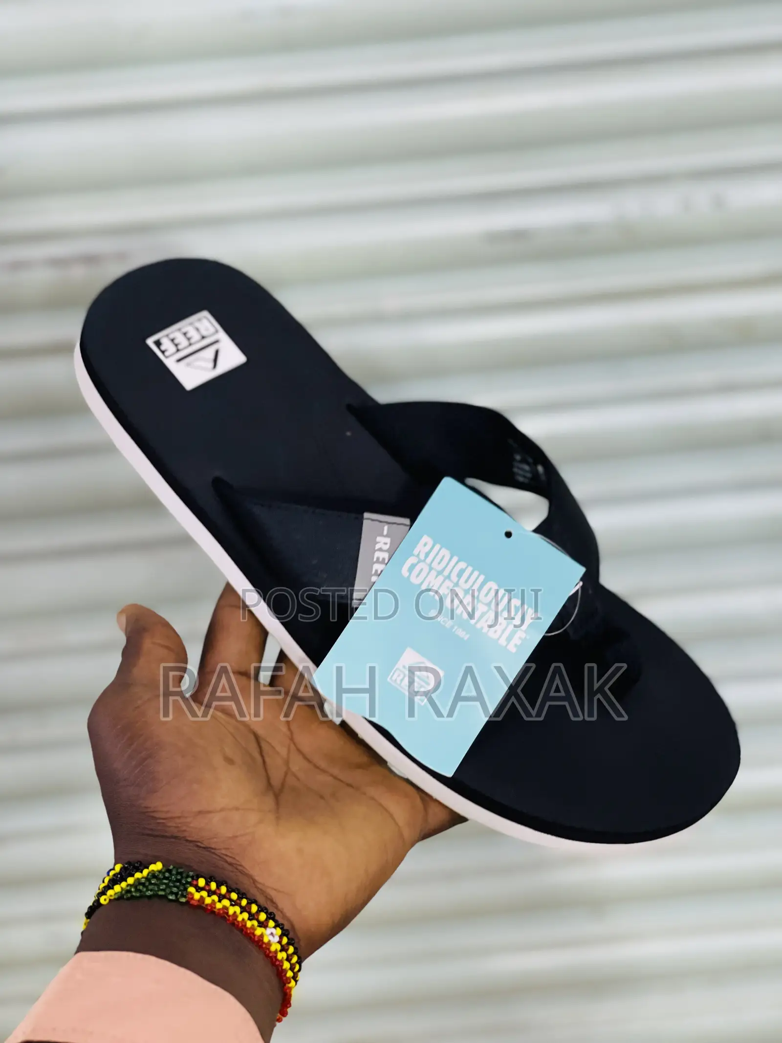 Original Comfortable Black/White Men’S Reef Sandal