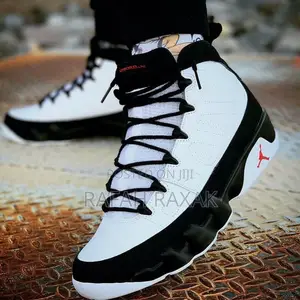 Original Men’S Air Jordan 9 Retro White Black Sneakers