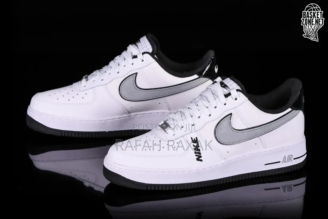 Original Nike Air Force 1 Low 07 Black/White Grey Sneaker