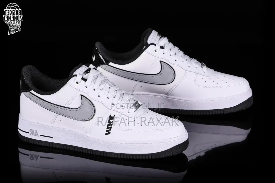 Original Nike Air Force 1 Low 07 Black/White Grey Sneaker