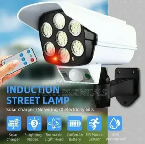 77 LED Solar Security PIR Motion Sensor Light With Remote