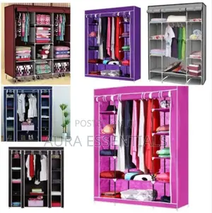 Home Fashion 3 Column Cloth Wardrobe