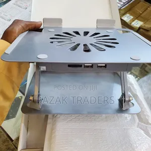 Aluminum Adjustable Laptop Stand With Cooling Fan
