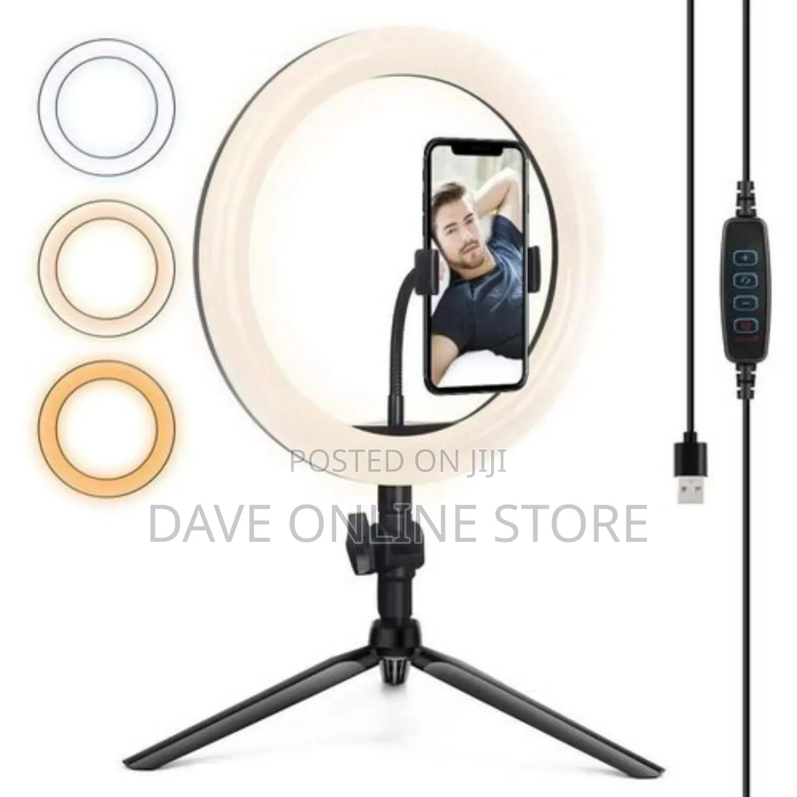 10 Inch Ring Light With Tripod Base