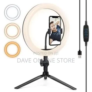 10 Inch Ring Light With Tripod Base