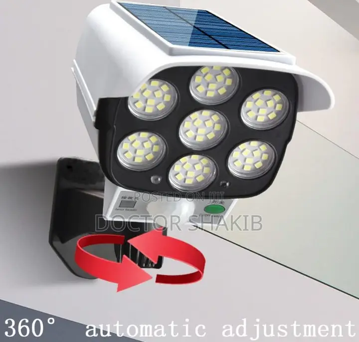 Generic CCTV Motion Sensor Solar Led Lamp Camera