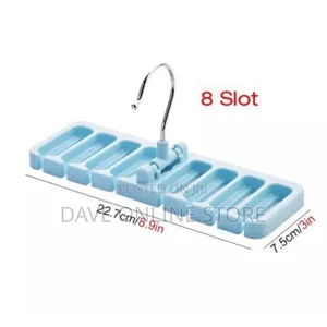 Multi-Function Storage Rack Tie Belt Organizer Hanger, Blue.