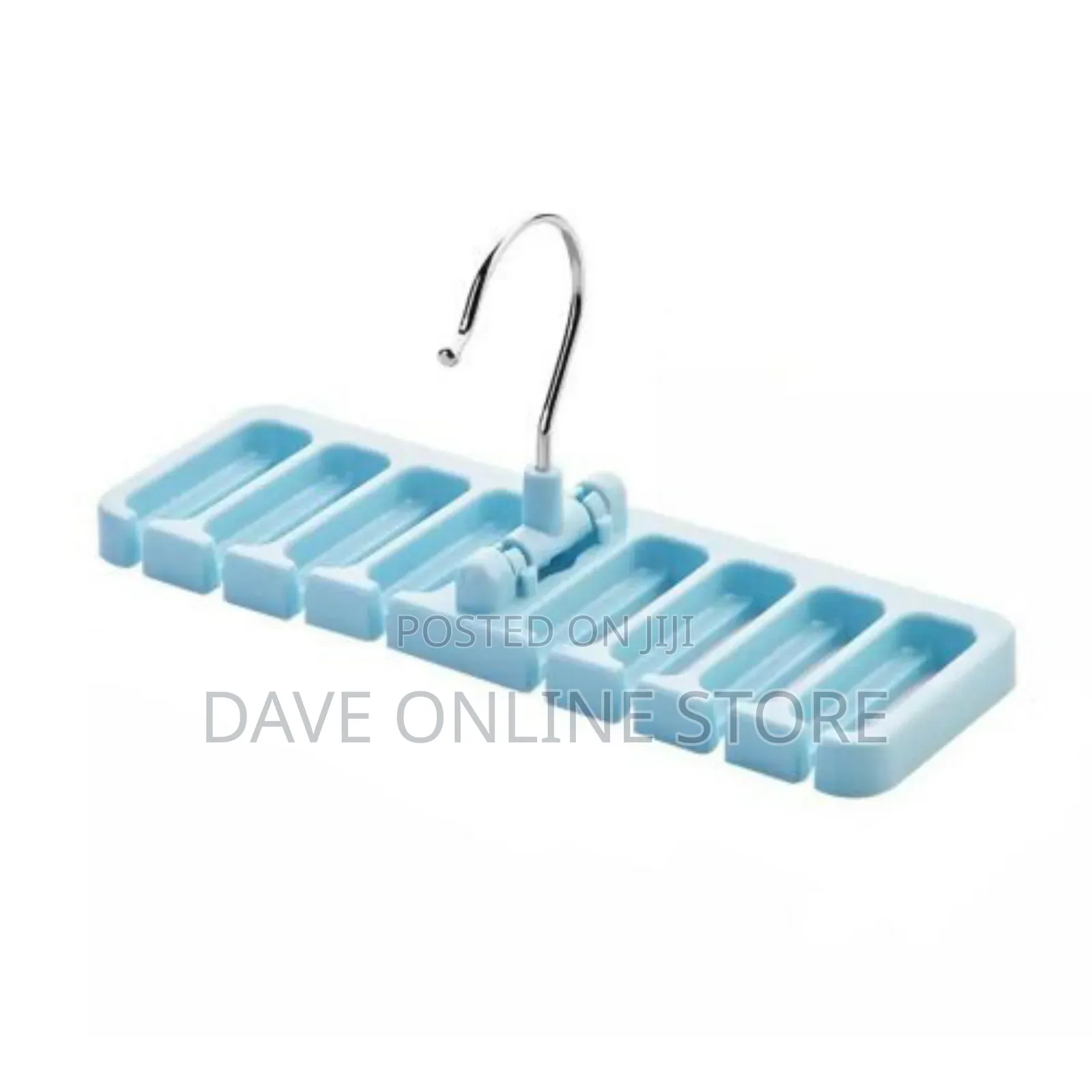 Multi-Function Storage Rack Tie Belt Organizer Hanger, Blue.