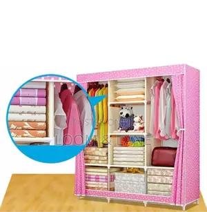 3 Column Wooden Wardrobe