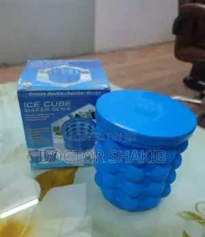 Standard Blue Silicone Home Party and Picnic Ice Cube Bucket