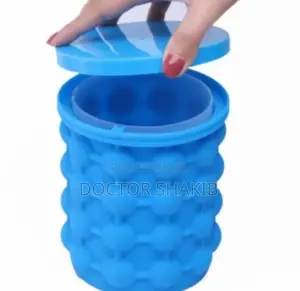 Standard Blue Silicone Home Party and Picnic Ice Cube Bucket