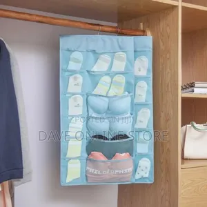Socks,Bra,Underwear Bag Hanger Storage Organizer-Blue