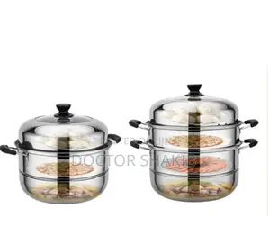 Durable Stainless Steel 3-Layered Steamer Pot