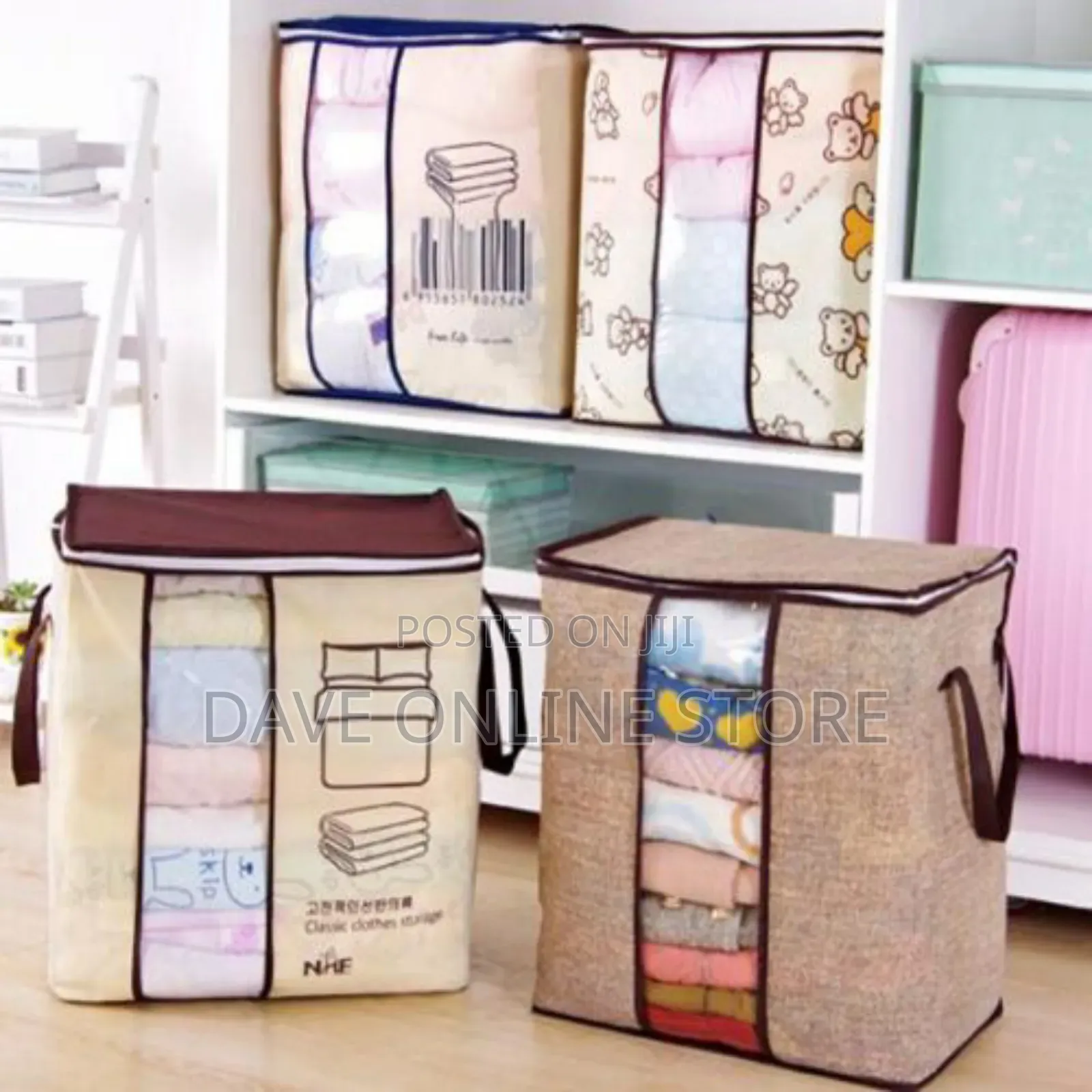 Portable Clothes Storage Bag Organizer