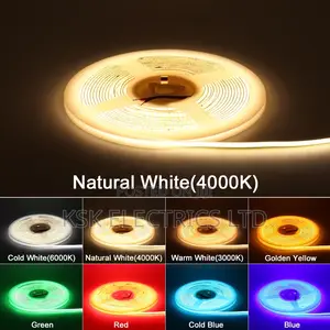 LED Strip, 5M White/Warm White COB LED Strip Light With RF