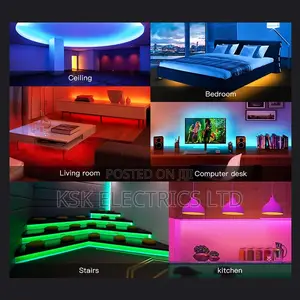 LED Strip, 5M White/Warm White COB LED Strip Light With RF
