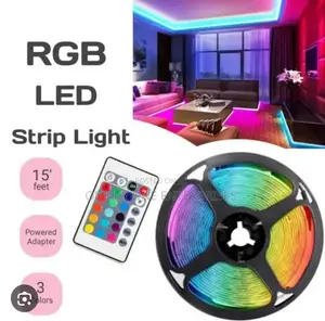 RGB Strip Light 5m Comes With Remote and Adapter