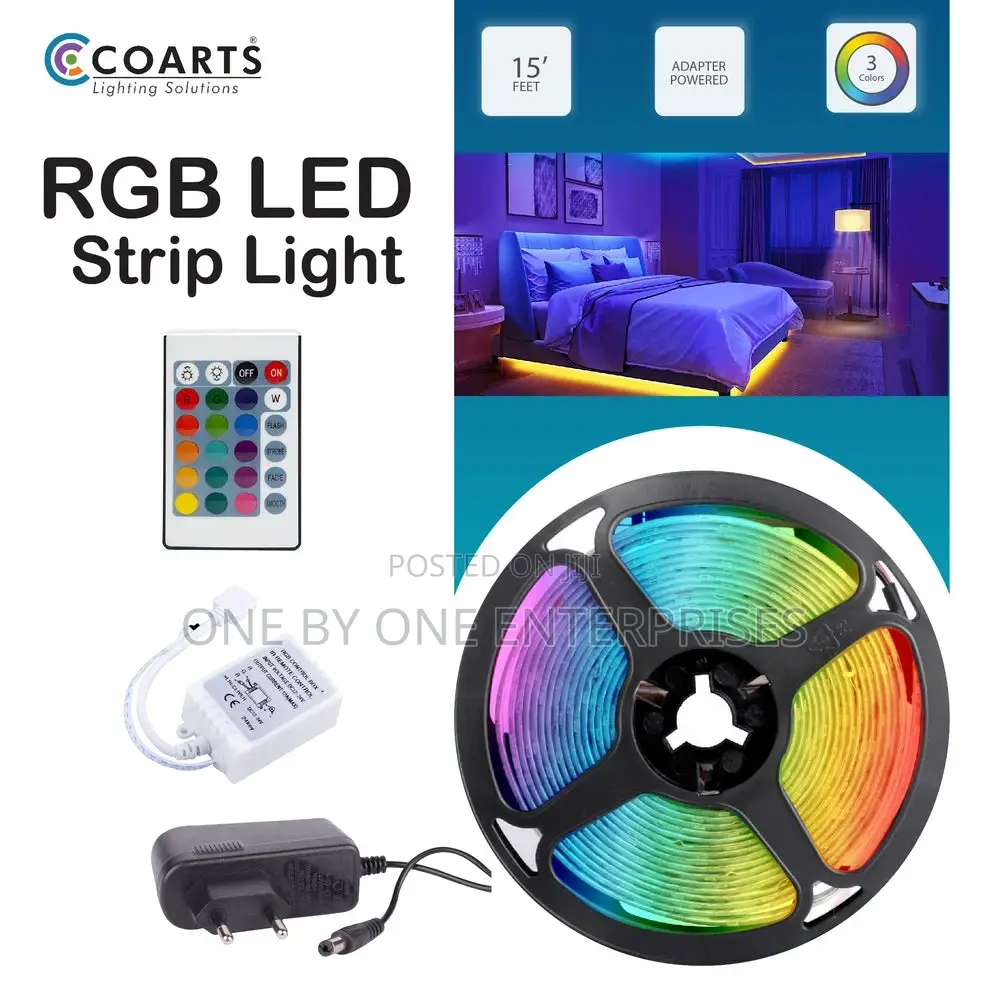 5m RGB Strip Light Remote Controlled
