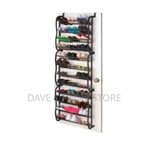Over the Door Shoe Rack 36 Pairs -Black