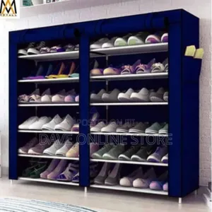 12 Shelves Shoe Rack - Blue