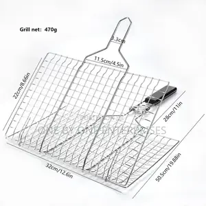 BBQ Grilling Baskets Non Stick Folding Grill Basket