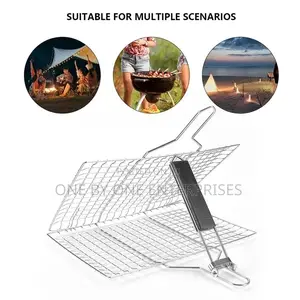 Non Stick Folding Grill Basket Stainless Steel